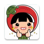 ang ku kueh girl wa stickers android application logo